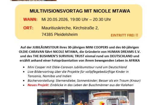 Multivisionsvortrag mit Nicole Mtawa
